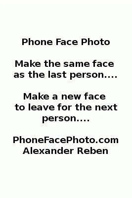 Silly Face Photo Booth animation with instructions and faces for participants to imitate